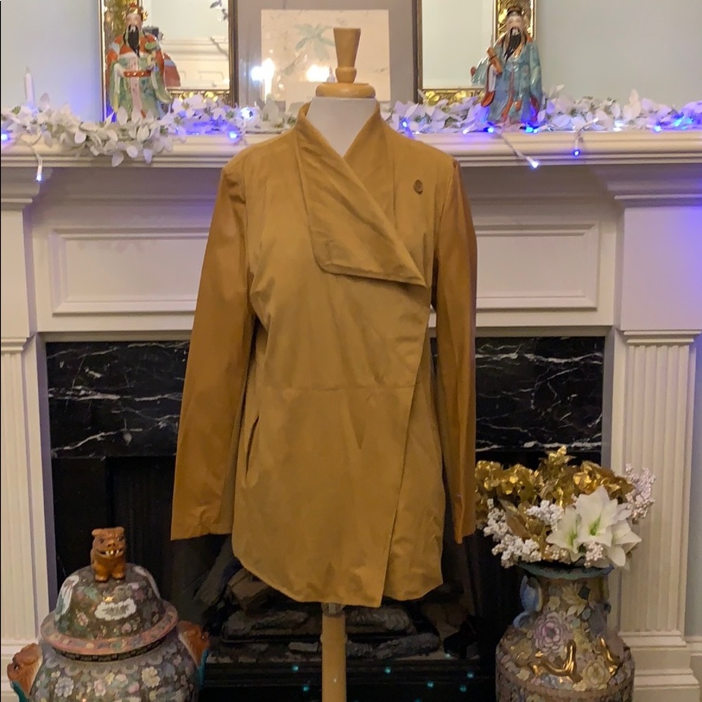 NWOT golden suede and leather jacket